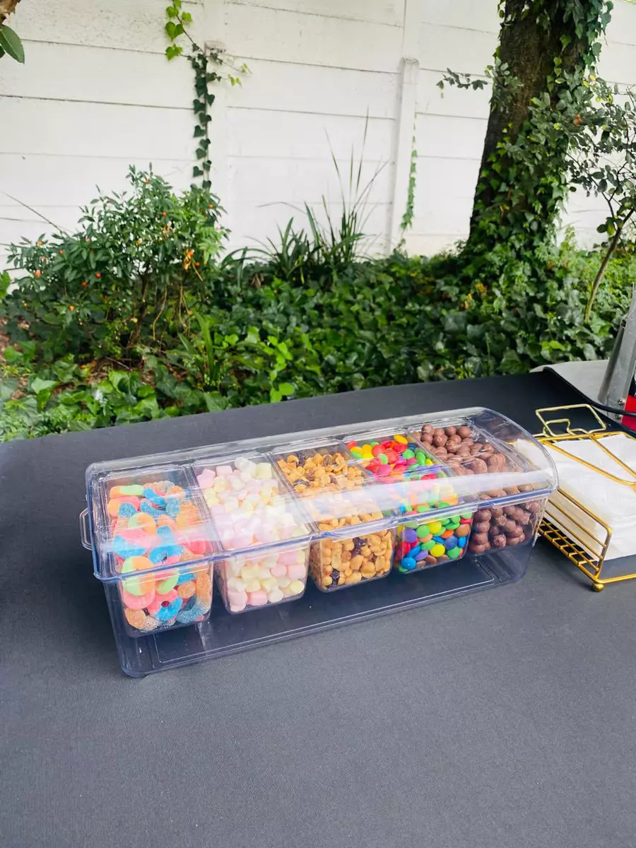 Sweets and toppings for popcorn